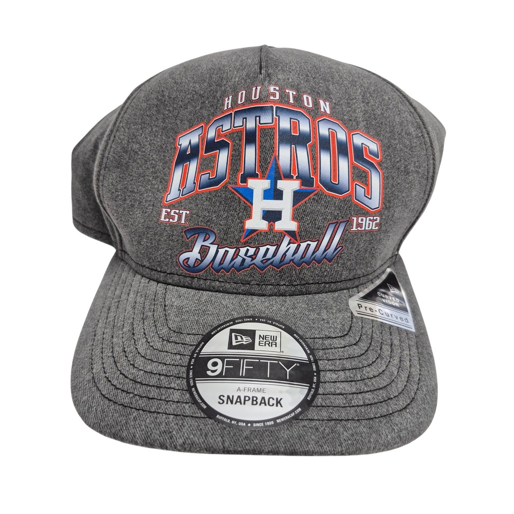 New Era Houston Astros H Baseball Adjustable A-frame Snapback Baseball Cap Hat